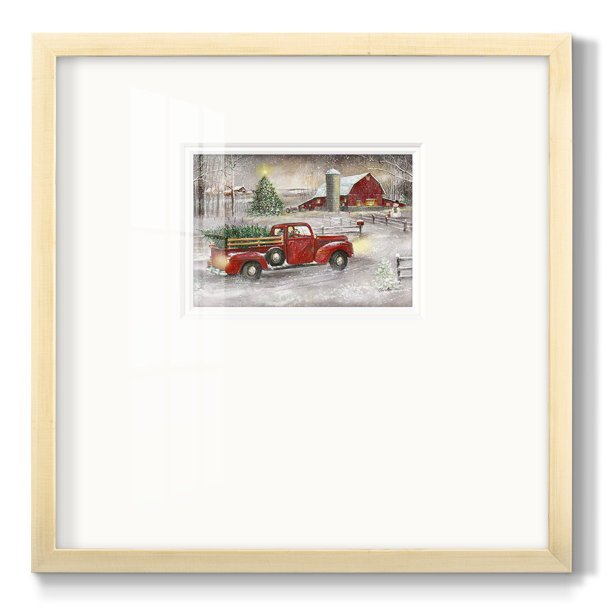 Making Christmas Memories - Double Matboard Framed Print