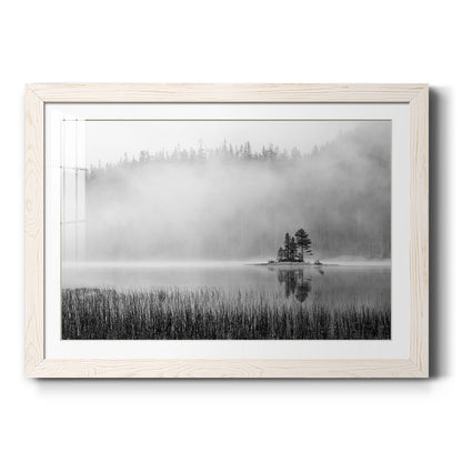 Island Fog - Barnwood Framed Art Print