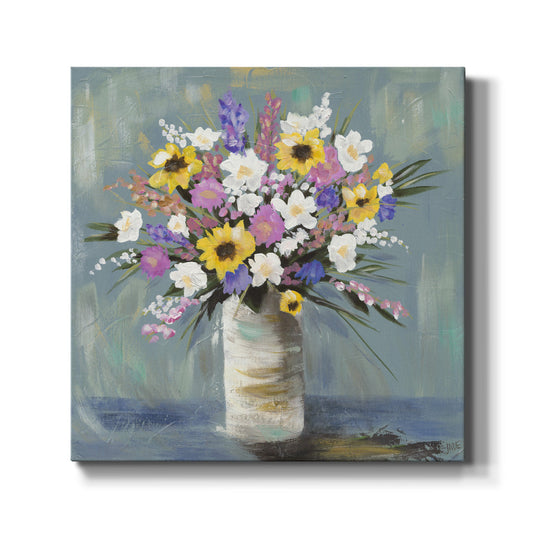 Mixed Pastel Bouquet I - Canvas Art Print