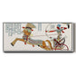 Egyptian Chariots I - Floater Framed Canvas Print