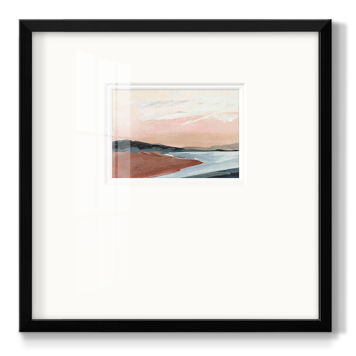 Paynes Coast I Premium Framed Print Double Matboard