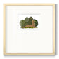 Hare Reclining in Leaves Premium Framed Print Double Matboard