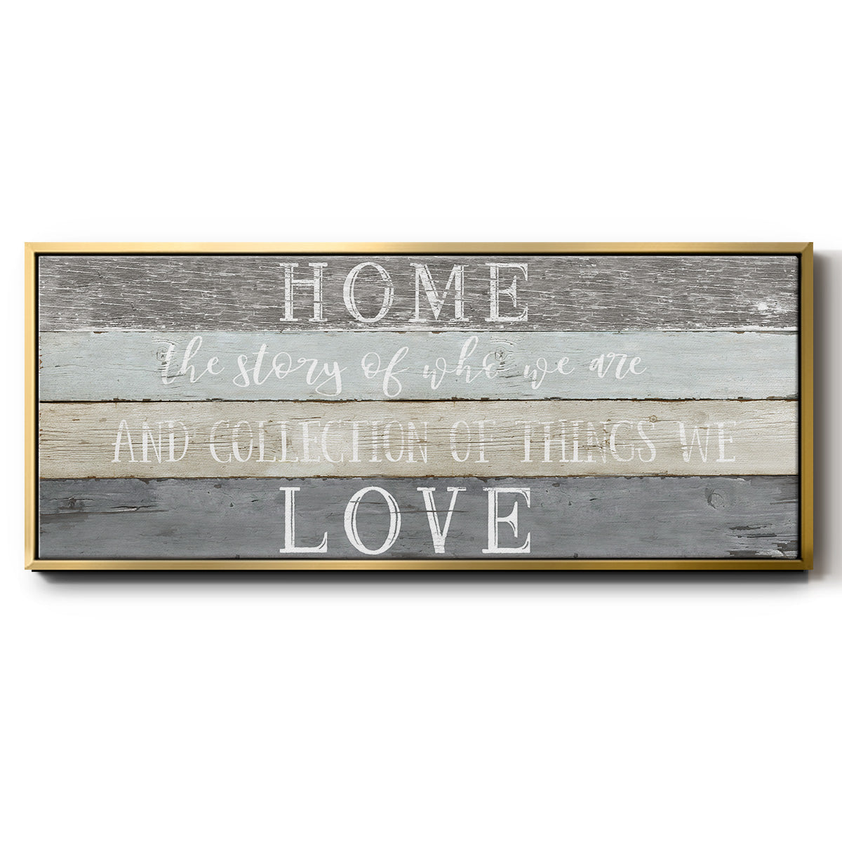 Home Love - Floater Framed Canvas Print