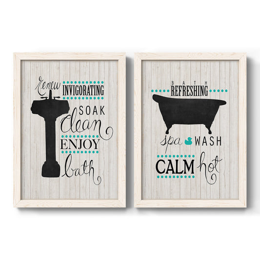 Invigorating Soak - Barnwood Framed Canvas Set