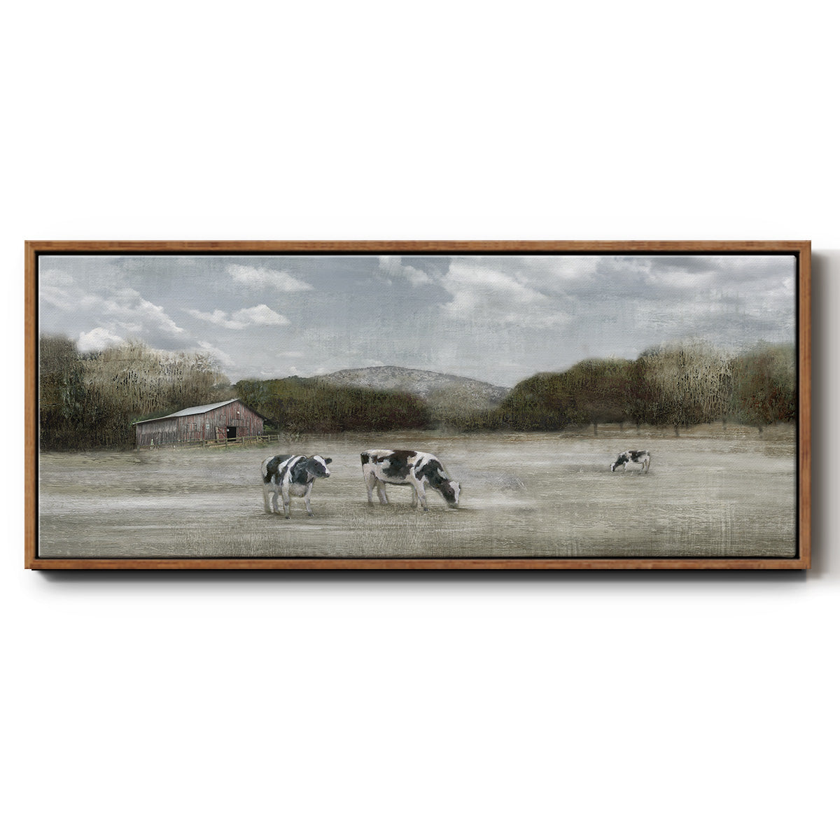 Country Satisfaction - Floater Framed Canvas Print