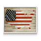 American Flag - Restickable Framed Art Print