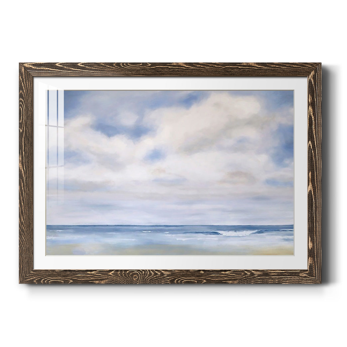 The Wave - Barnwood Framed Art Print