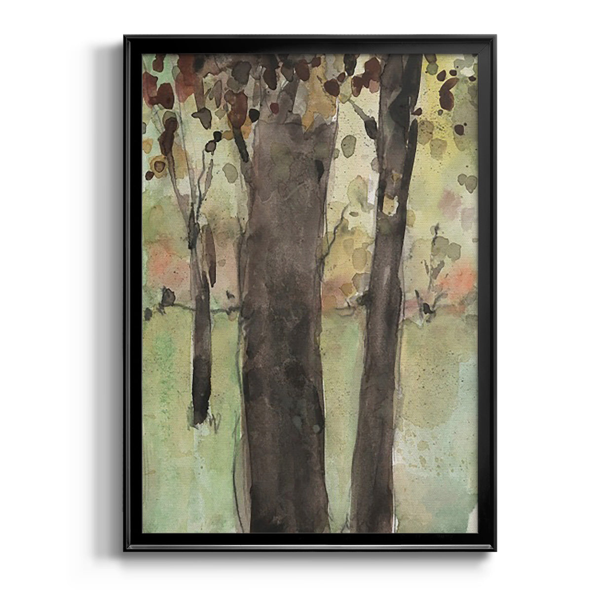 Under the Tree Confetti II - Modern Framed Canvas Print