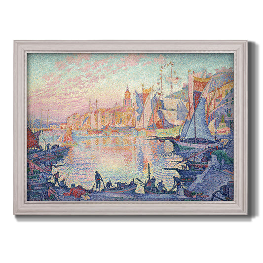 The Port of Saint-Tropez - Ornate Framed Canvas Print