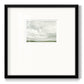 Gray Stone Sky IV - Double Matboard Framed Print