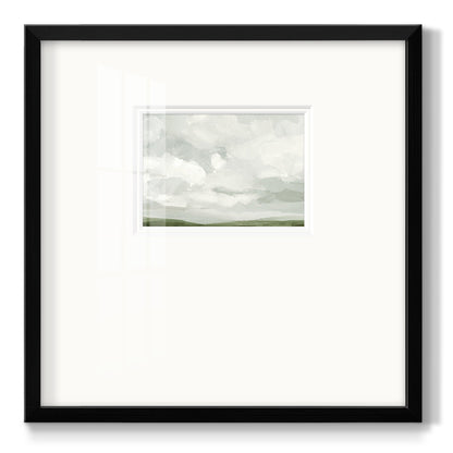 Gray Stone Sky IV - Double Matboard Framed Print