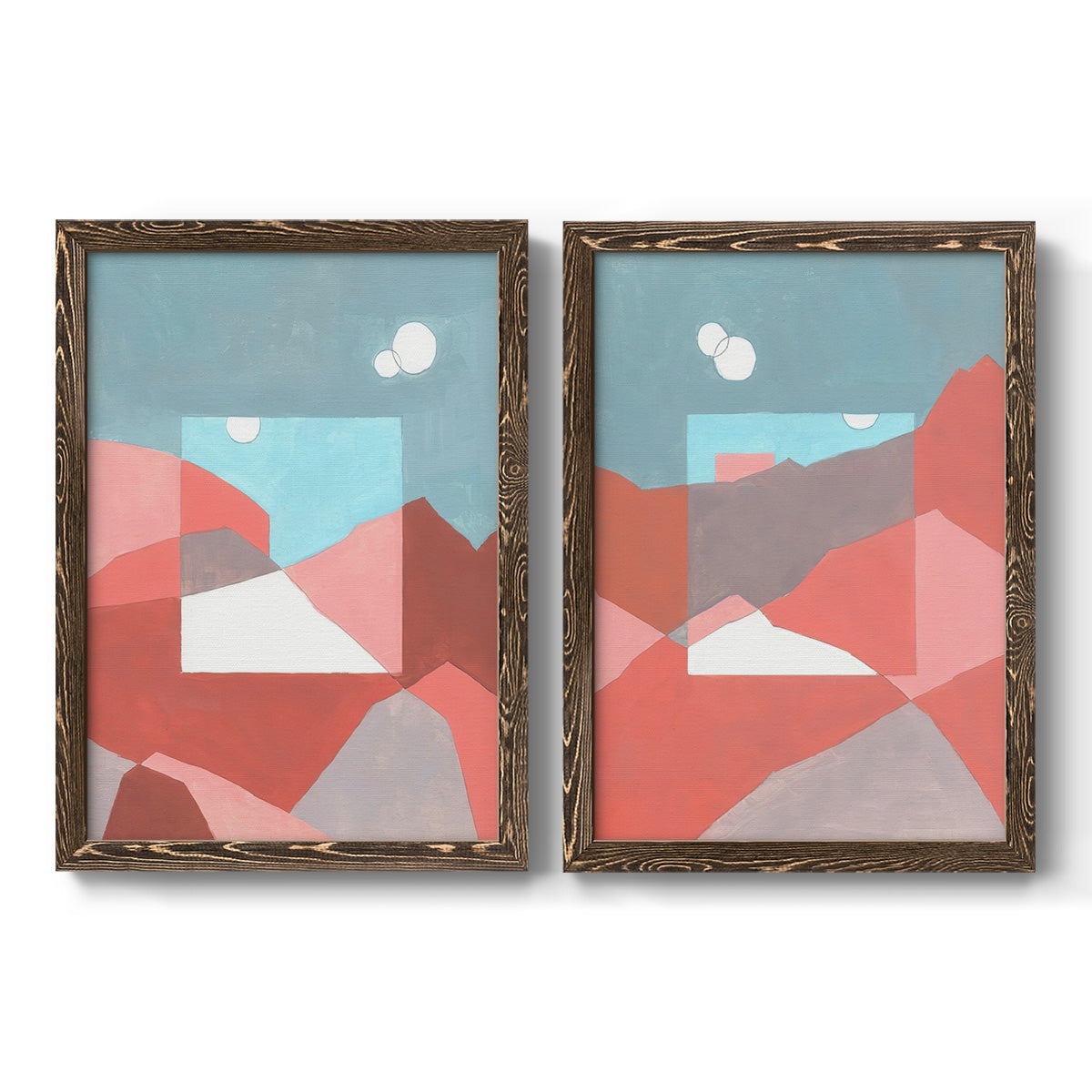 Desert Dreamscape I - Premium Framed Canvas 2 Piece Set - Ready to Hang