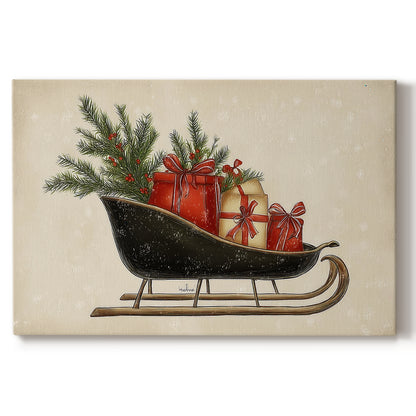 Gilded Yule at Dawn - Canvas Art Print