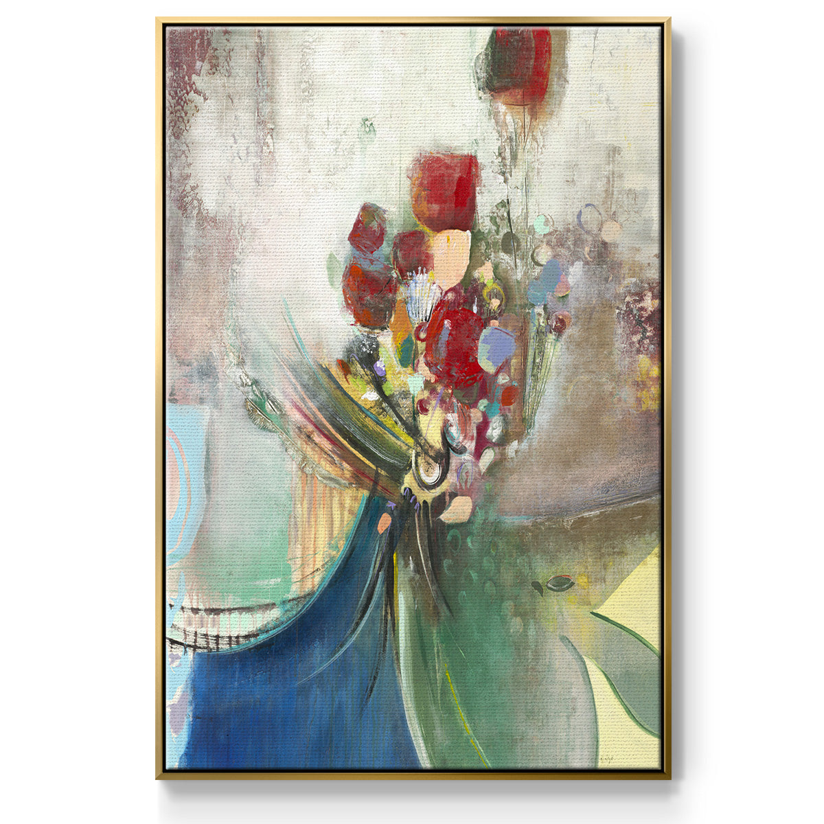 Celebration II - Framed Premium Gallery Wrapped Canvas L Frame - Ready to Hang