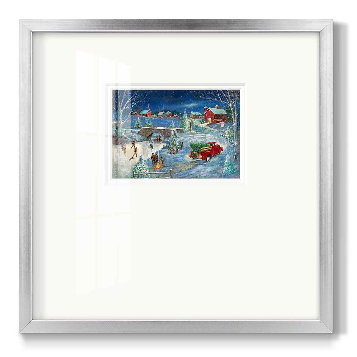 Warm Holiday Memories - Double Matboard Framed Print