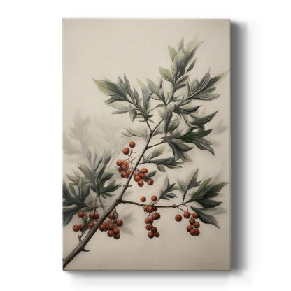 Tinsel-Gold Candle Parish - Canvas Art Print