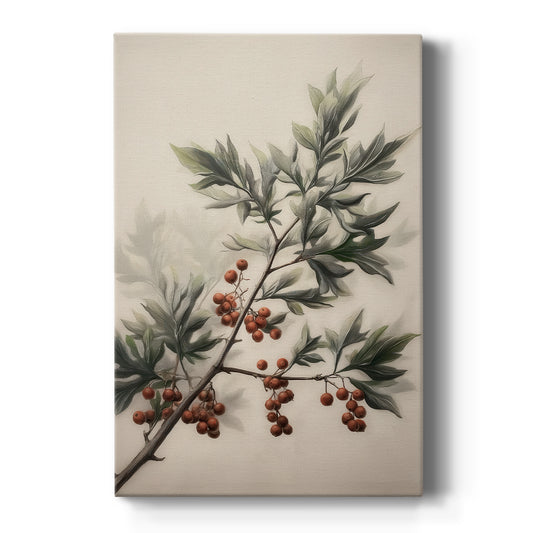 Tinsel-Gold Candle Parish - Canvas Art Print
