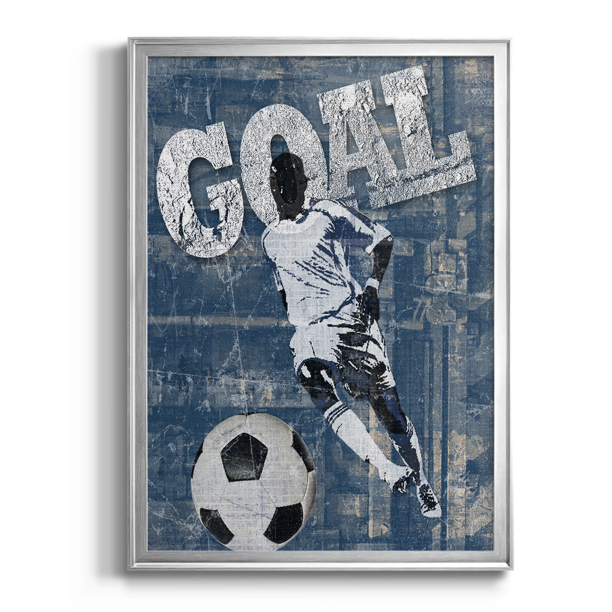 Goal Scorer - Modern Framed Canvas Print