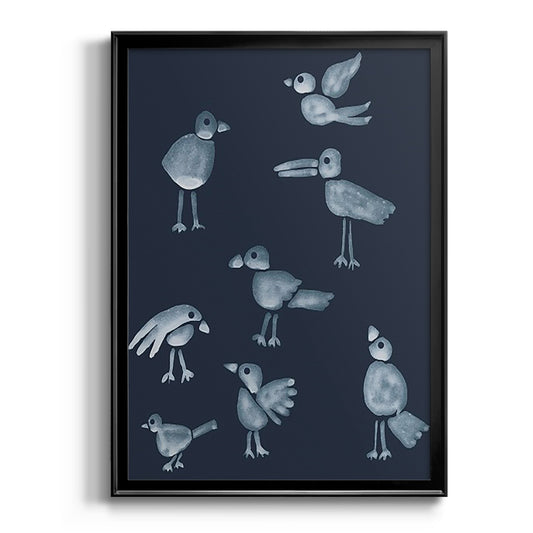 Flock I - Modern Framed Canvas Print
