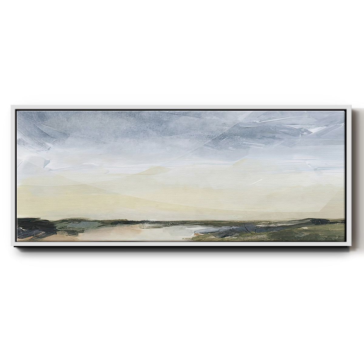 Green Ridge II - Floater Framed Canvas Print