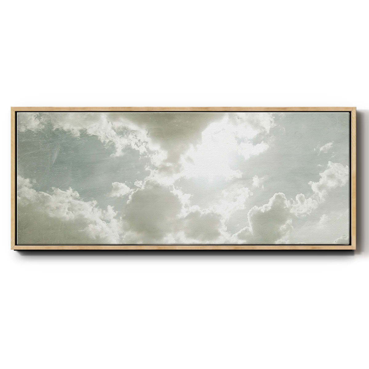 Sky Scrapers II - Floater Framed Canvas Print