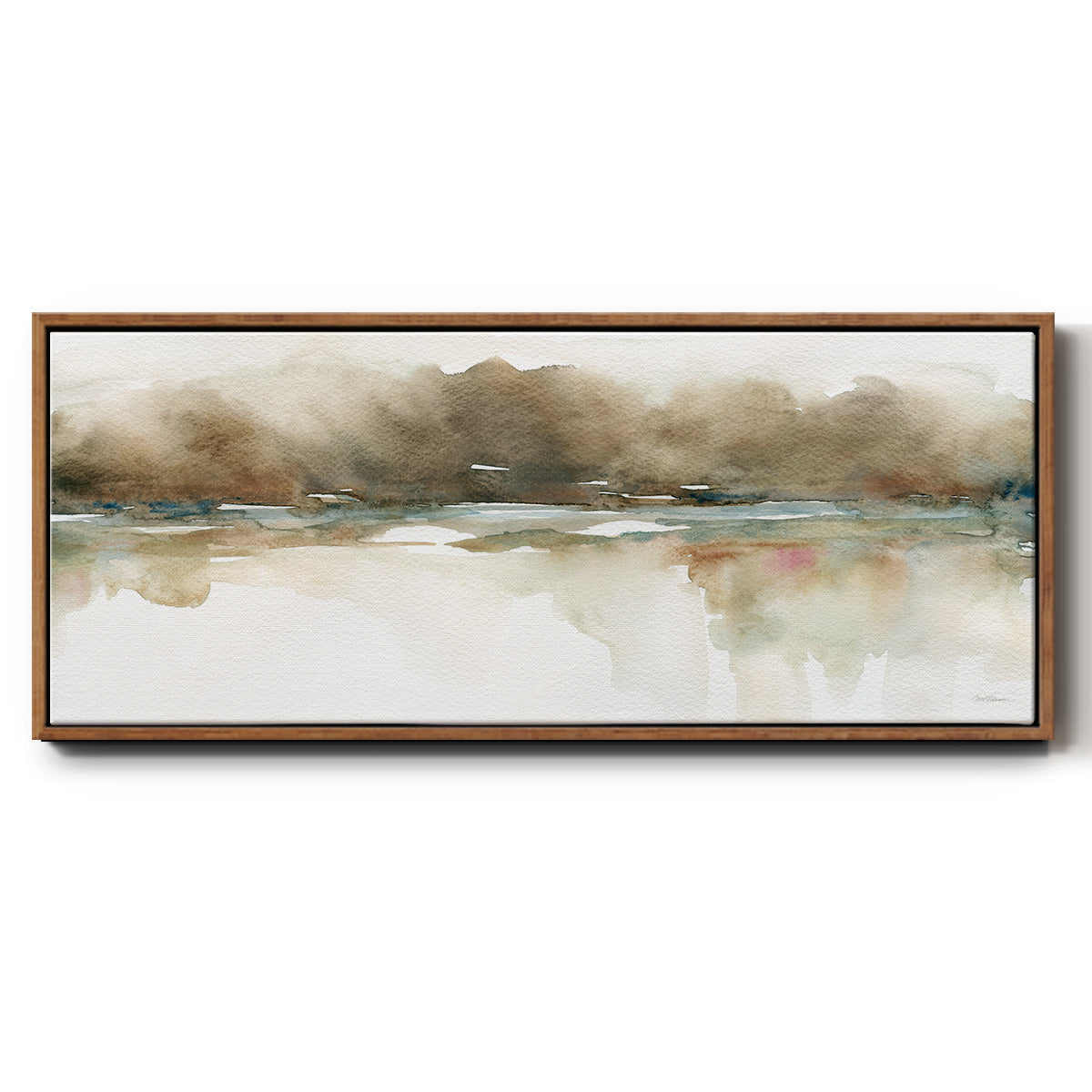 Softer Reflections - Floater Framed Canvas Print