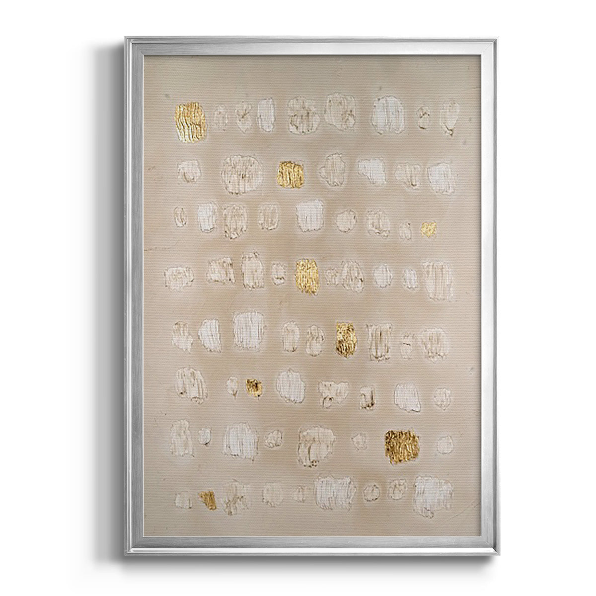 Embellished Cobblestone II - Modern Framed Canvas Print