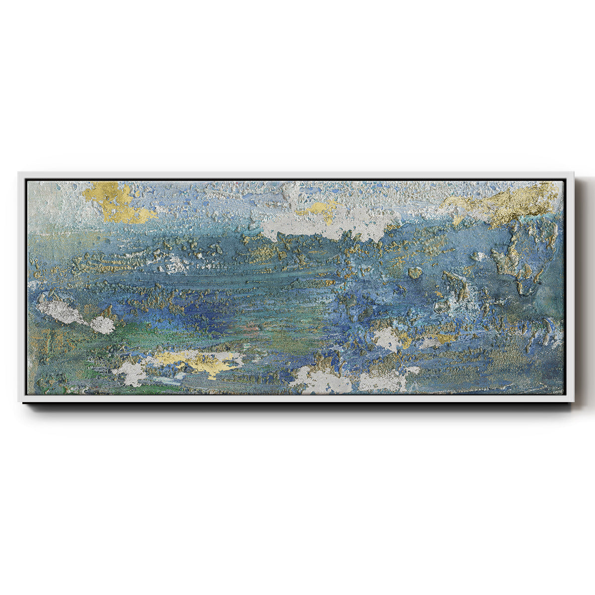 Sparkling Sea I - Floater Framed Canvas Print