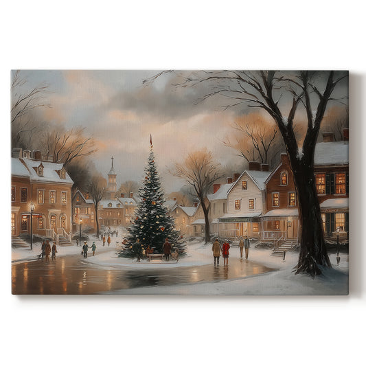 Hearth of Amber Whisper - Canvas Art Print