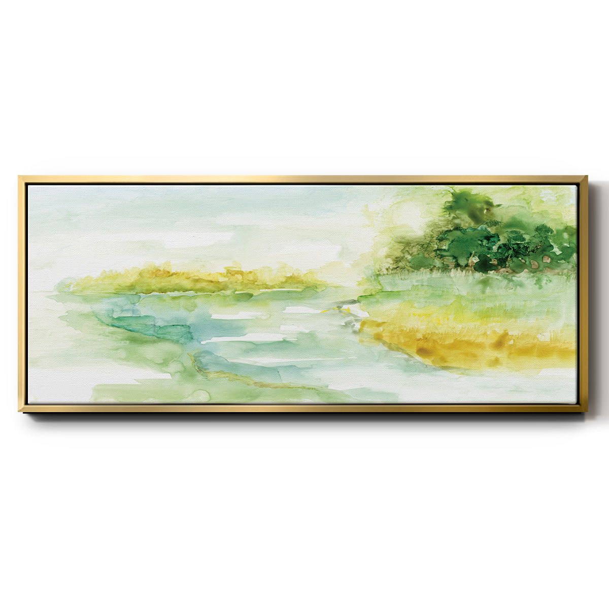 Dreamy Inlet - Floater Framed Canvas Print