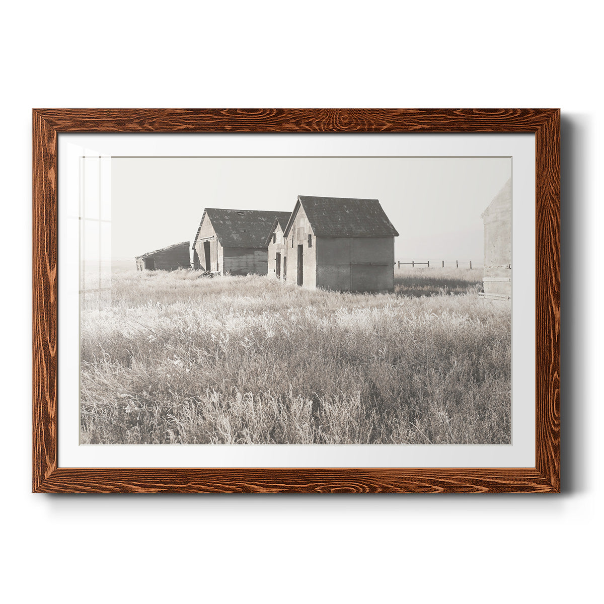 Neutral Barn - Barnwood Framed Art Print
