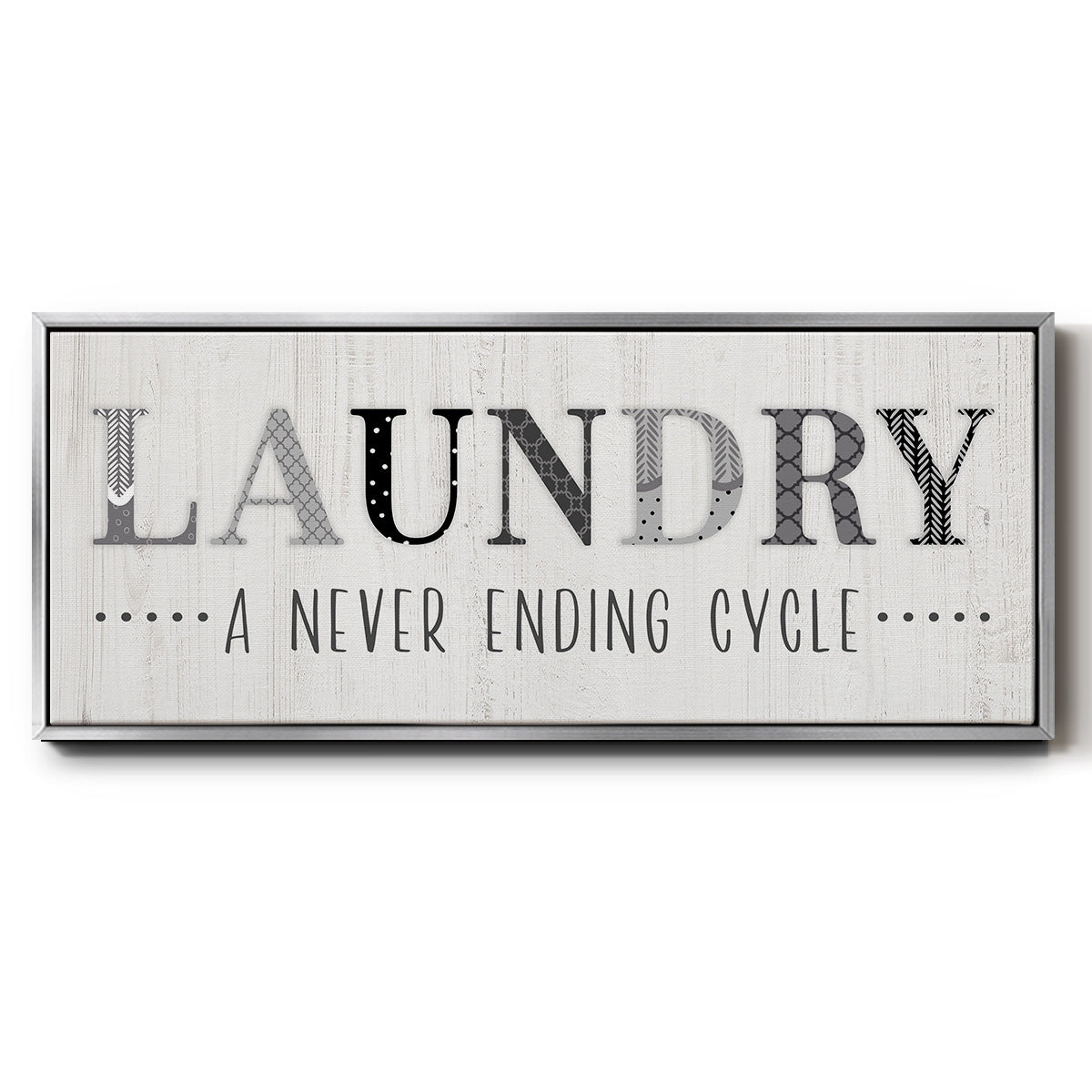Never Ending - Floater Framed Canvas Print
