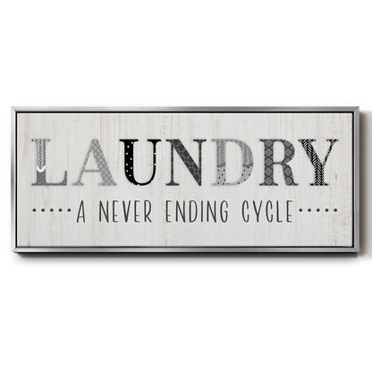Never Ending - Floater Framed Canvas Print