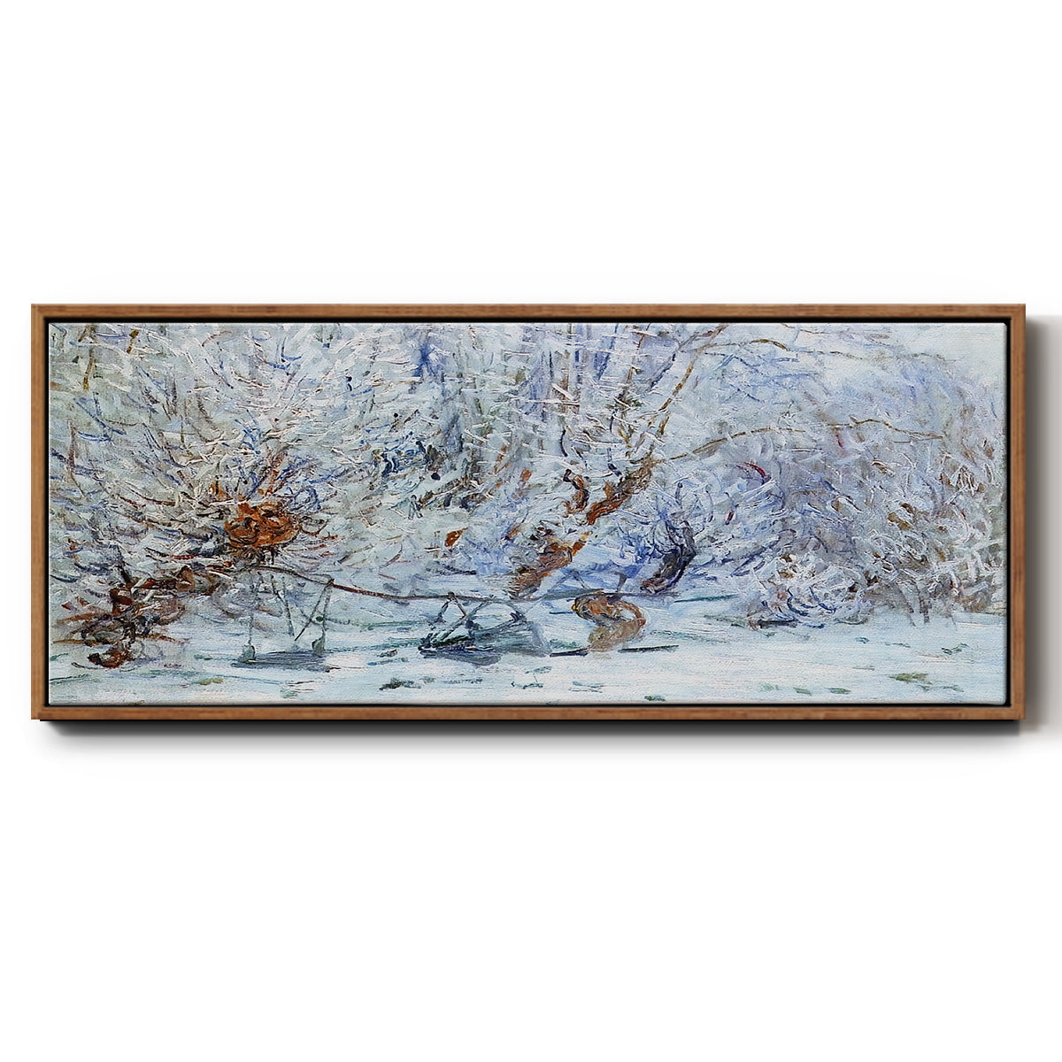 The Frost, 1885 - Floater Framed Canvas Print