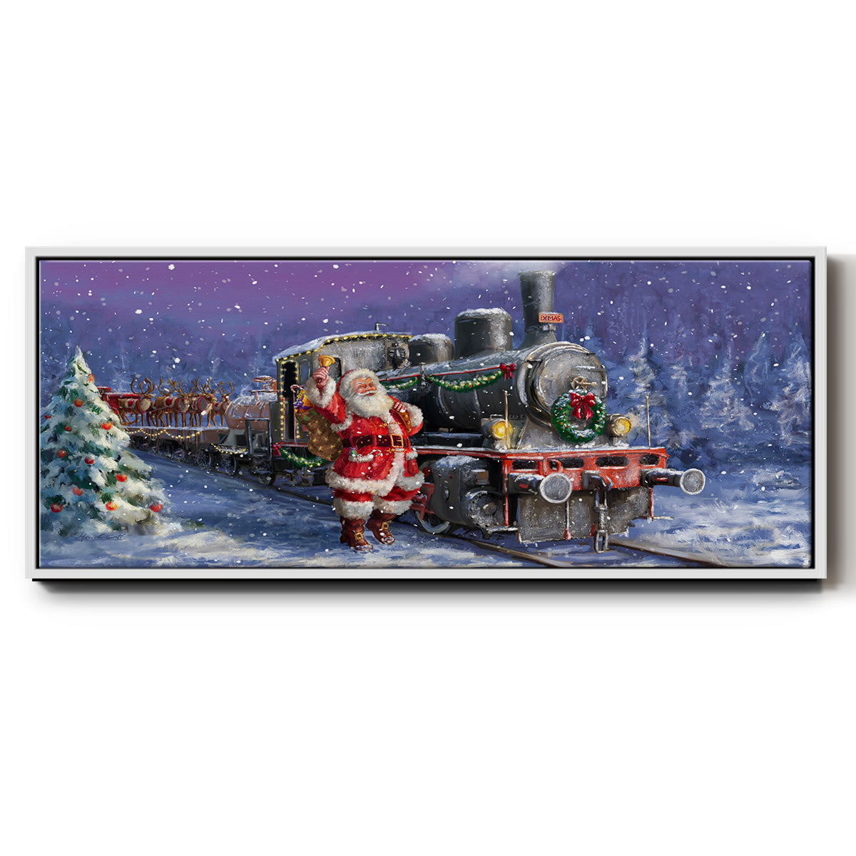 All Aboard - Floater Framed Canvas Print