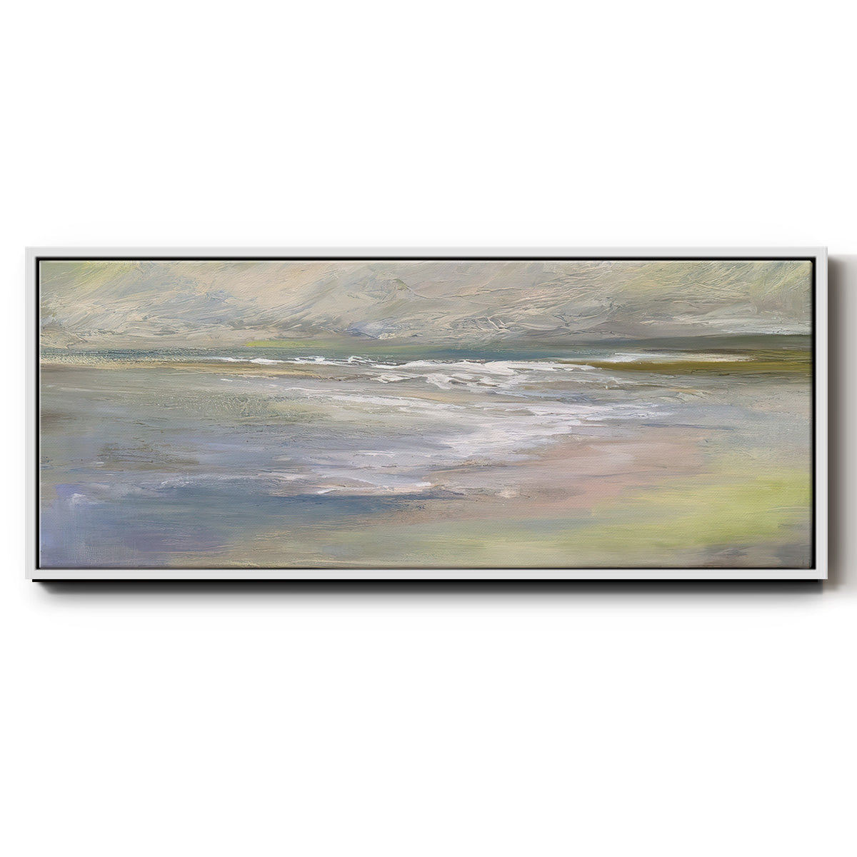 Beach Light II - Floater Framed Canvas Print
