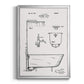 Vintage Bath I - Modern Framed Canvas Print