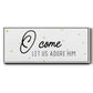 O Come - Floater Framed Canvas Print