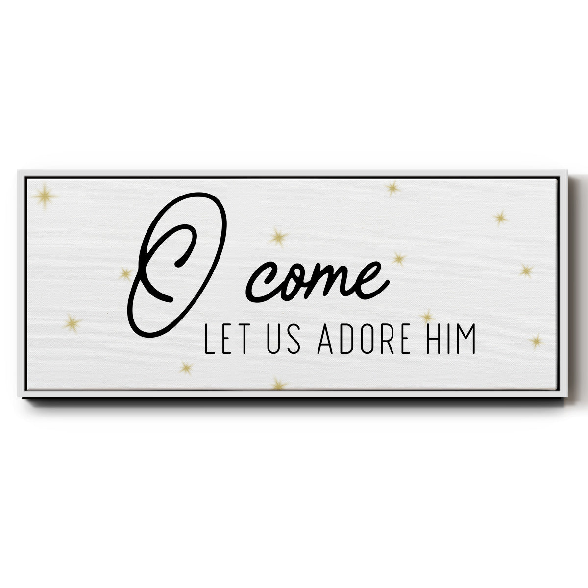 O Come - Floater Framed Canvas Print