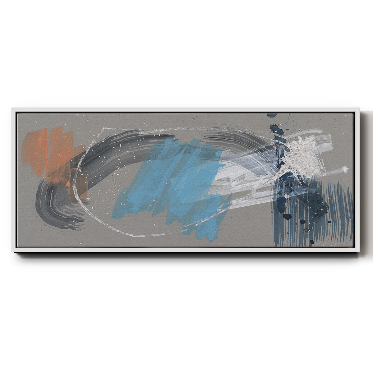 Whimsical Marks II - Floater Framed Canvas Print