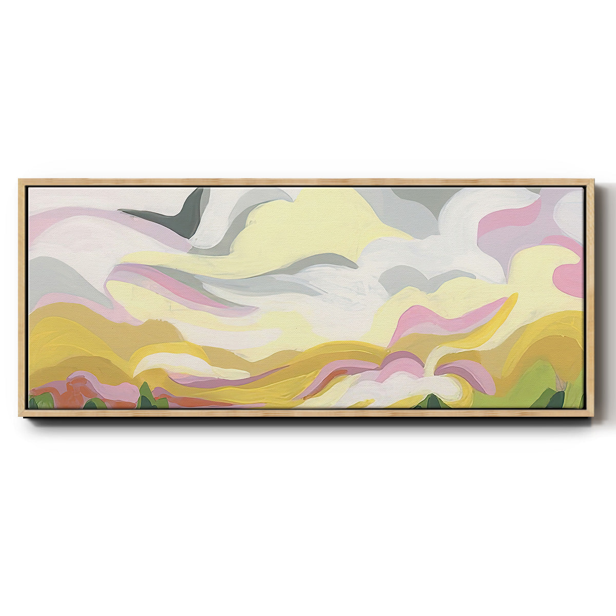Valley Swirl II - Floater Framed Canvas Print