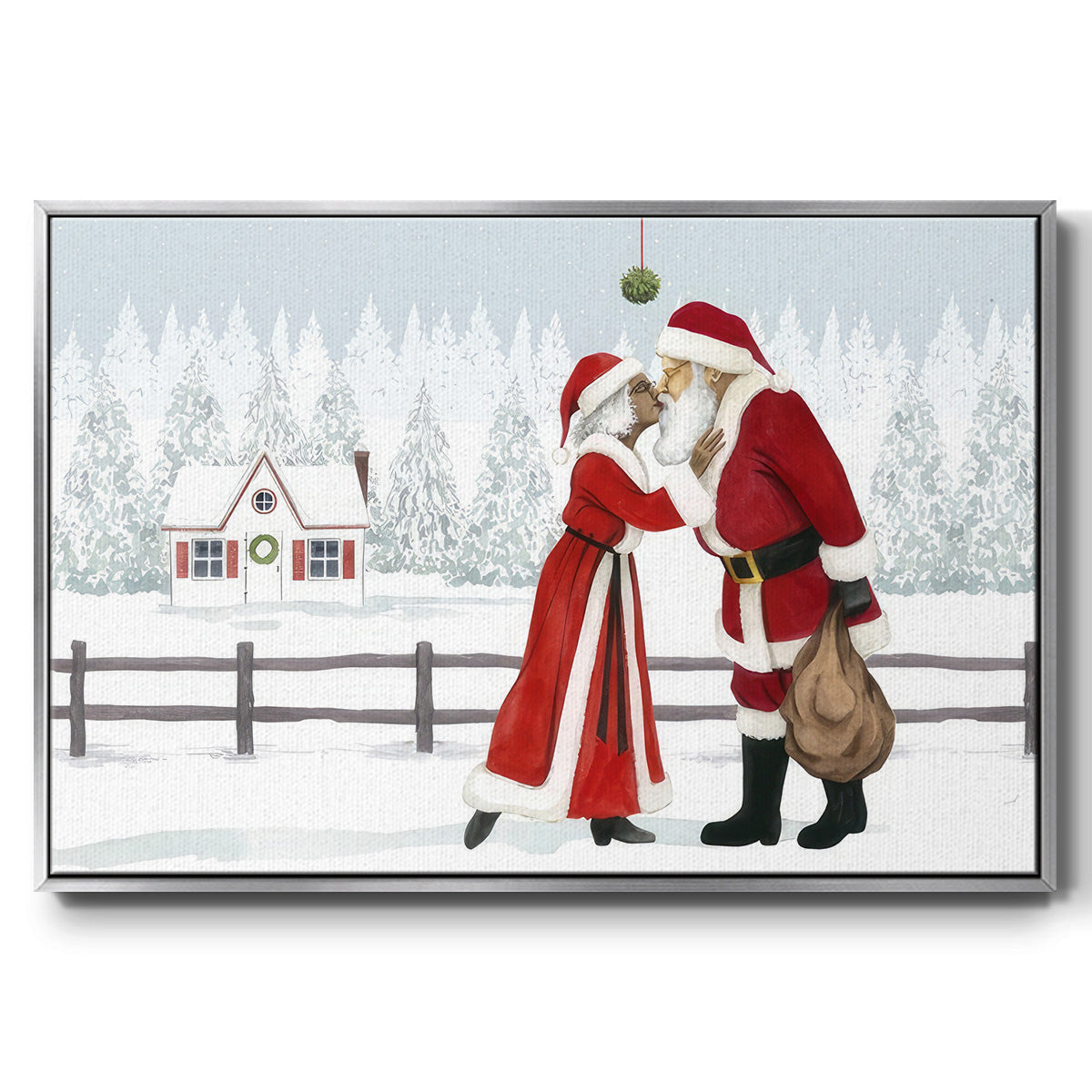 Christmas Love Collection A - Floater Framed Canvas Print