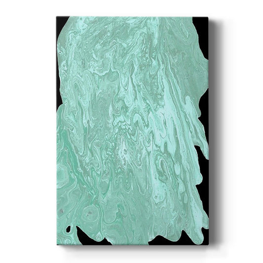 Teal Cascade II - Canvas Art Print