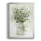 Delicate Greenery II - Modern Framed Canvas Print