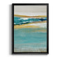 Aqua Quartz V1 - Modern Framed Canvas Print