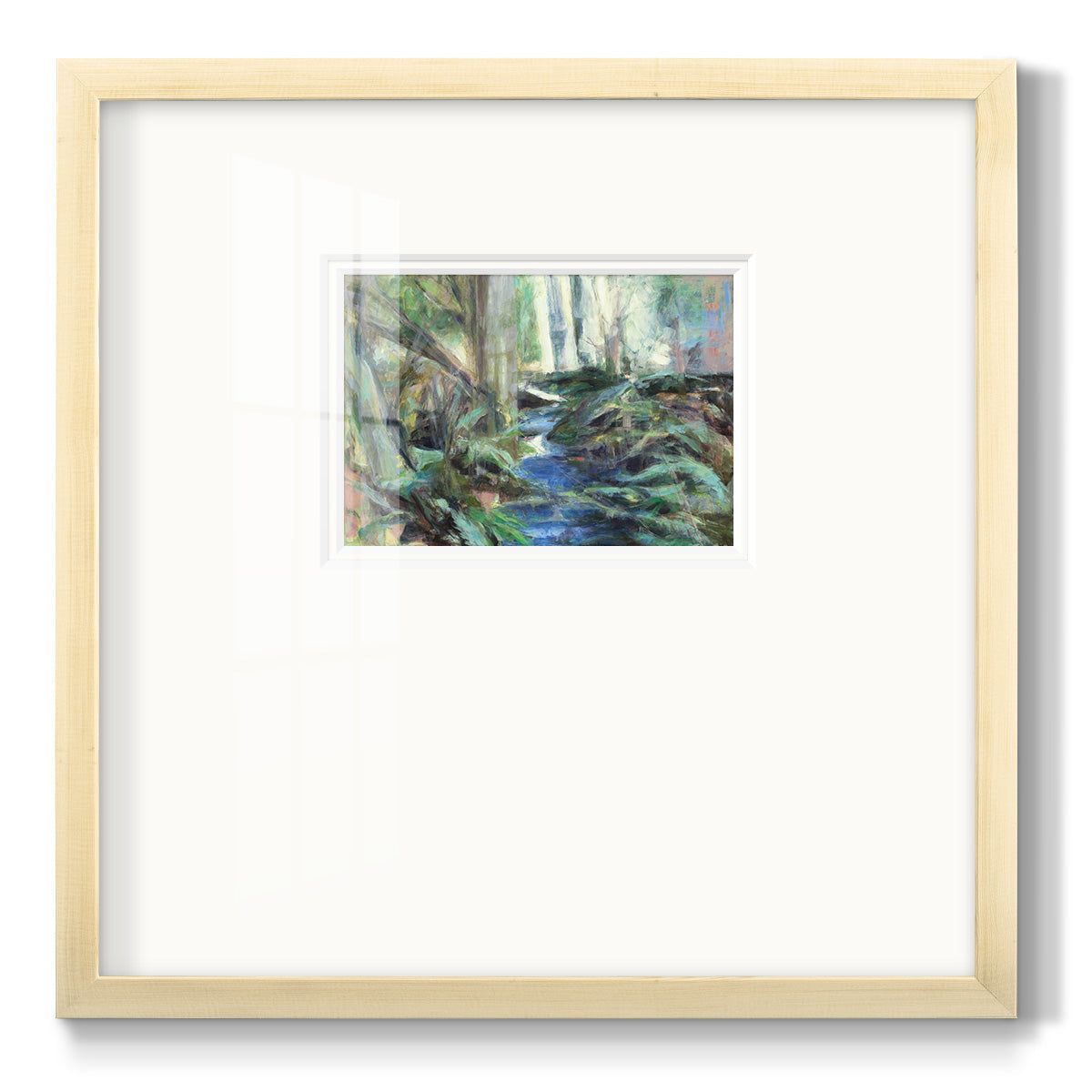 Rambling Blues - Double Matboard Framed Print