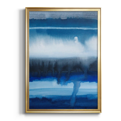 Deep Blue Shore I - Modern Framed Canvas Print