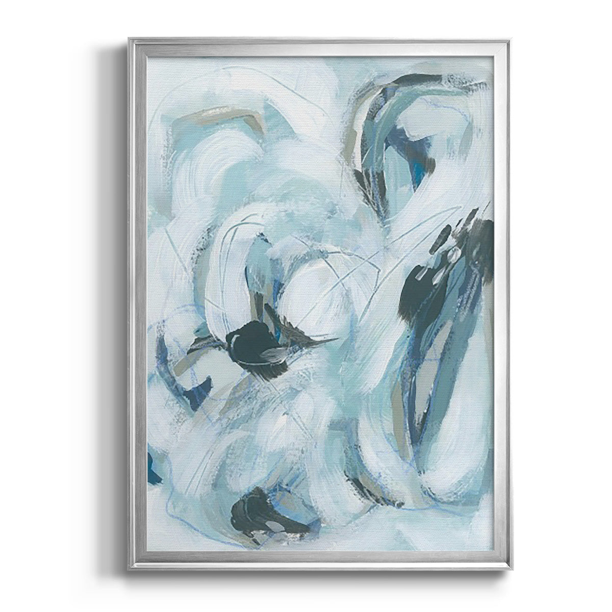 Fluid Receptor I - Modern Framed Canvas Print
