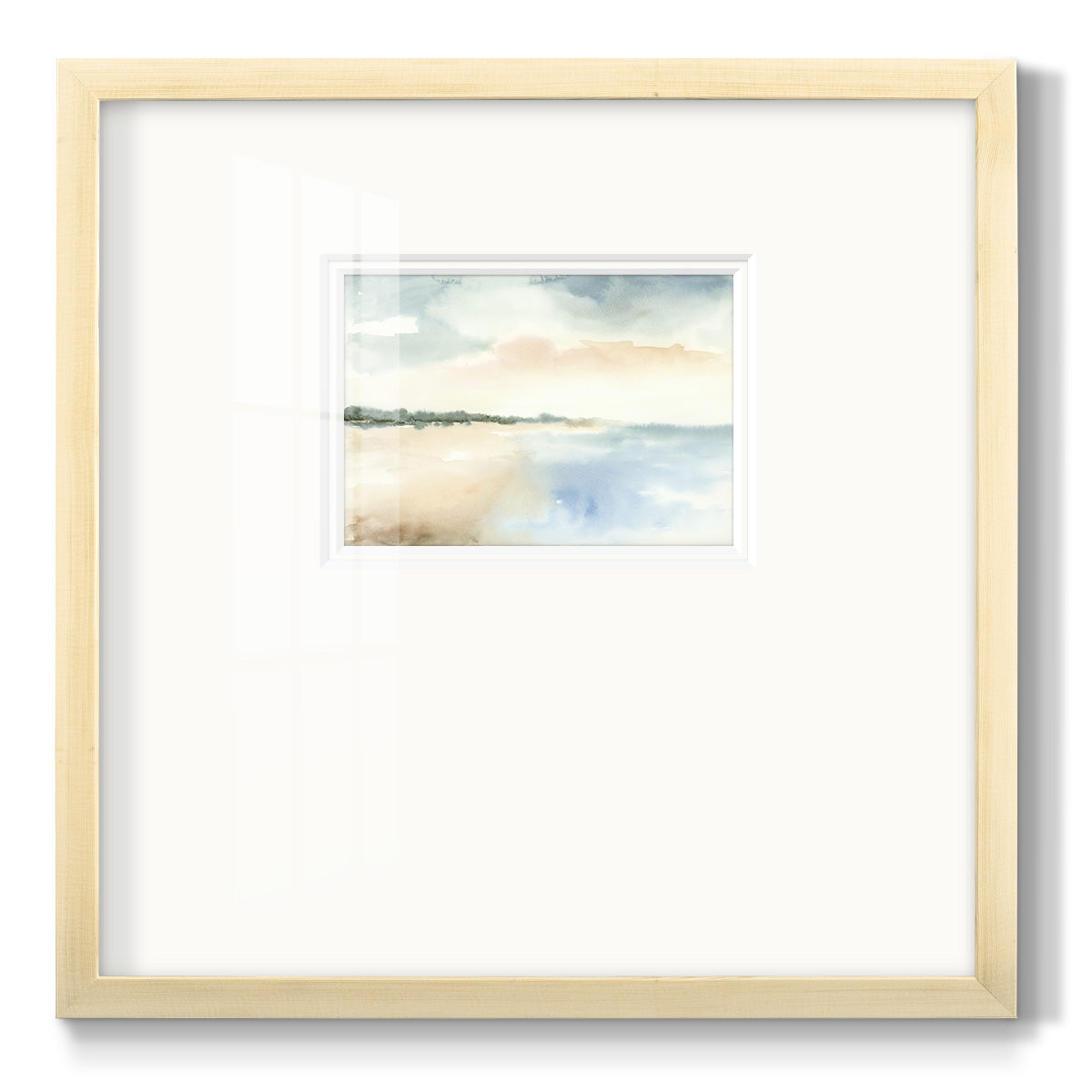 Simple Sea - Double Matboard Framed Print
