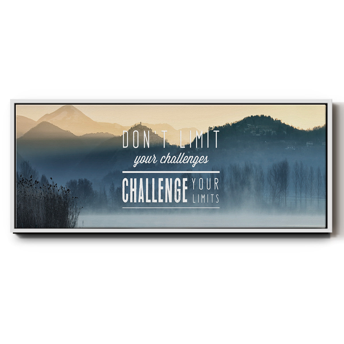 Challenge Your Limits - Floater Framed Canvas Print